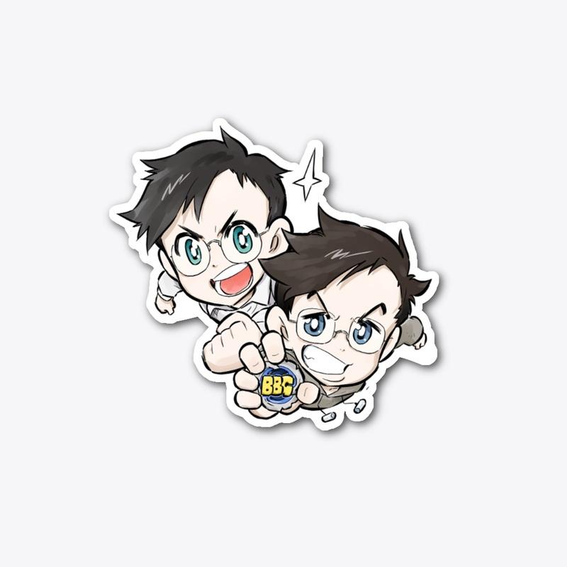 Animated Steven + Brendan Sticker